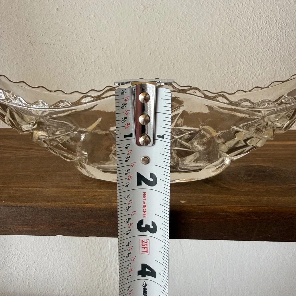 Vintage Anchor Hocking Star‎ Of David Gondola Boat Candy Dish EAPC